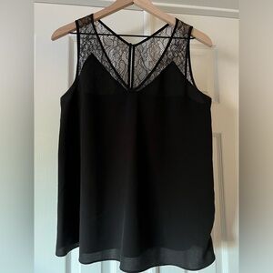 French Connection Black Lace Tank
